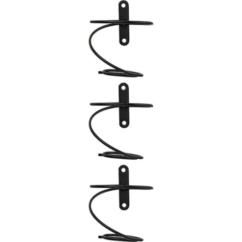 3Pack Simple Single Bottle Wall-Mounted Wine Rack, Wine Bottle Display Rack, Metal Hanging Wine Rack