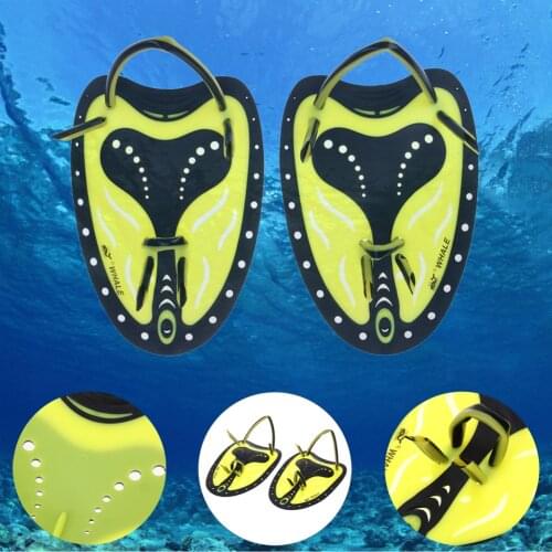 Adult adjustable silicone hand webbed diving gloves fin-shaped learning equipment professional swimming paddling frog fingers