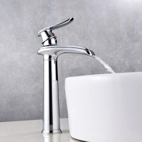 MIEBM modern Mixer Water Tap Bathroom Faucet Basin Faucet Deck Mounted Kitchen Single Cold Toilet Wash Sink Handle