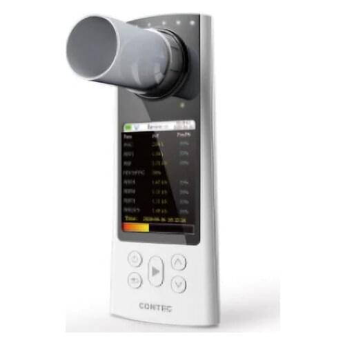 CONTEC SP80B/70B Spirometer Handheld Digital Peak Flowmeter Bluetooth Tester for Lung Volume Function Color Screen