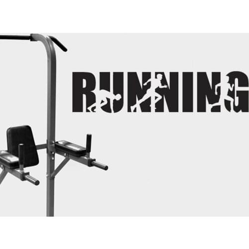 Wort Schriftzug Wand Aufkleber Abnehmbare Runner Room Gym Vinyl Decals Home Dekoration Lauf Zitat Wand Kunst Wandbild
