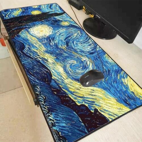 XGZ Painting Tree Landscape Art Extra Large Gaming Mouse Pad Big Natural Rubber Keyboard Pad Mouse Mat Large Computer Desk Mat