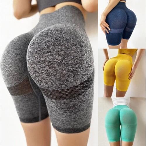 Yoga sexys de realce para mujer mallas de gimnasio pantalón deportivo de cintura alta de entrenamiento para correr