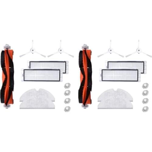 1 Set HEPA Filter Side Brush Roll Brush Mop Cloth for Xiaomi 1S Robot S50 S51 S55 S5 S6 Vacuum Cleaners Parts