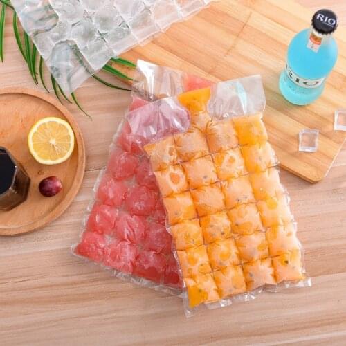10Pcs/Pack Disposable Transparent Ice-making Bags Ice Cube Tray Molds Home Kitchen Gadgets Summer DIY Drinking Tool