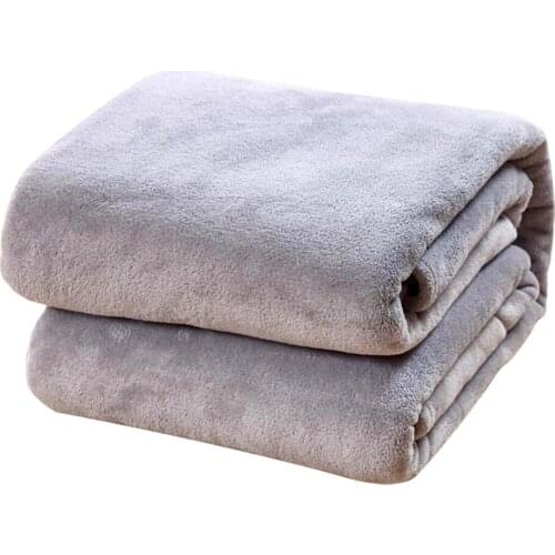 100*70CM Coral Fleece Blanket Winter Soft Warm Sheet Bedspread Mechanical Wash Office Sofa Travel Throw Blanket Pets Blanket