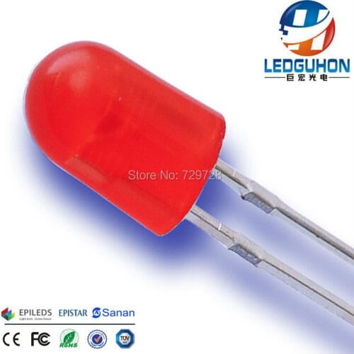5mm red oval led diodes used for led display