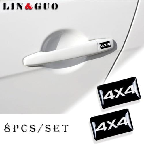 8pcs 3D Epoxy decoration Car Sticker For lada 4X4 VESTA niva kalina priora granta largus vaz Car accessories interior styling