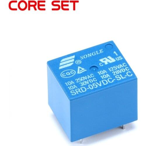 Promotion! 5pcs 5 Pins SRD-05VDC-SL-C 5VDC 10A 250VAC Power relay PCB Type T73-5V SRD-5VDC-SL-C 10A 125VAC