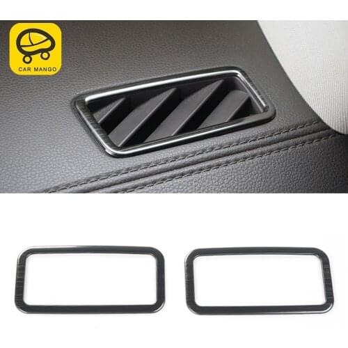 CarMango Car Interior Accessories Stainless Side Air Vent Outlet Trim Sticker Cover for VW Volkswagen Atlas Teramont 2017-2019