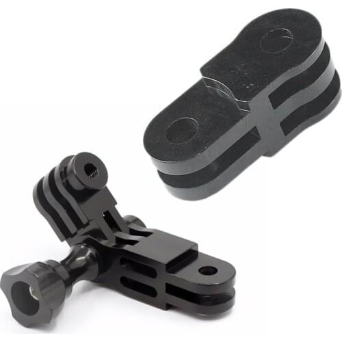 Black Camera Aluminum Extension Activity Connecter for 3-Way Pivot Arm for Gopro Hero 2 3 3+ 4 & CNC Aluminium Alloy Three-Way P