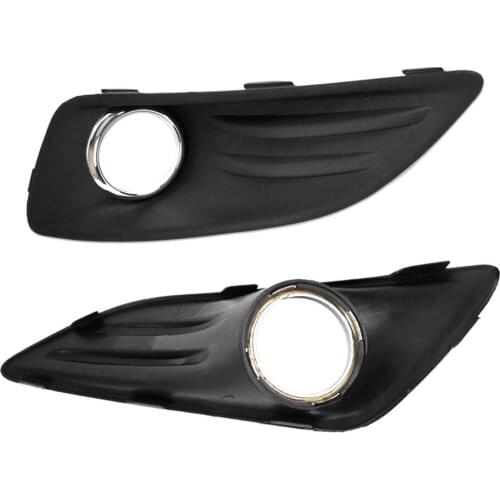 Car Right & Left Bumper Fog Light Ventilation Grille Lampshade for Ford Fiesta JA8 2013-2017 Auto Exterior Parts