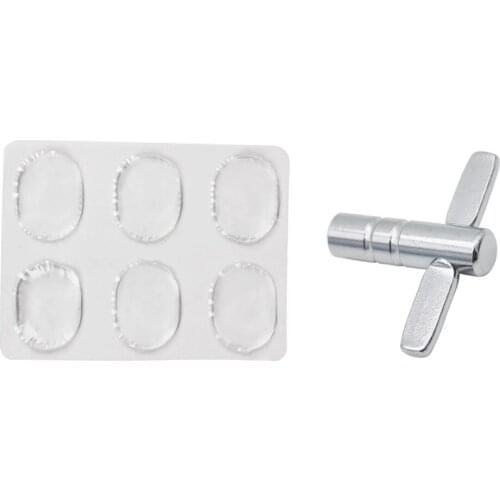 Drum Damper gel 6 pack with One Drum Tuning Key pack 1