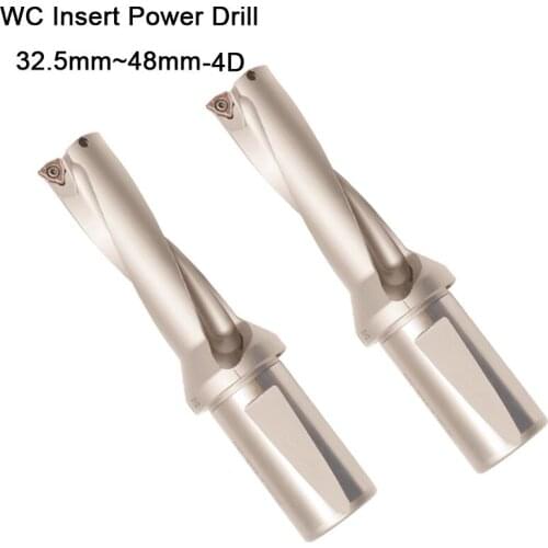 Free delievery jet ZD04 32.5mm -48mm WC Drill Type For 4D power U Drilling Shallow Hole indexable indexable insert drills