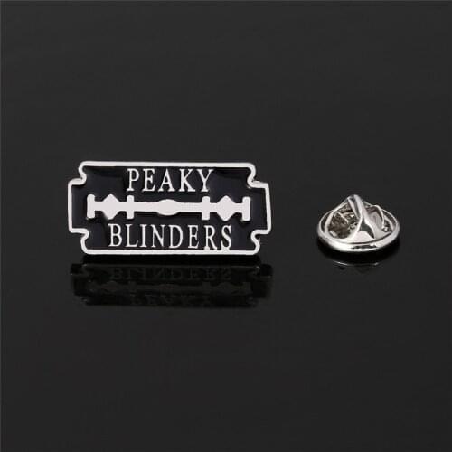 Thomas Shelby Peaky Blinder Brooch brothers razor enamel pin fathers day gift