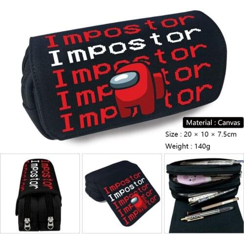 Game Us Magic Platform Pencil Case Wallet Purse School Pen Zipper Bag Anime Cartoon Kids Gift