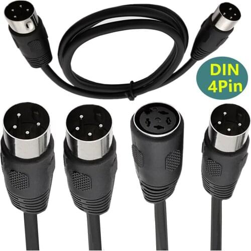 Din cable DIN 4Pin Male Female cable big 4pin Used in: audio and video , security equipment, digital equipment， machine tools