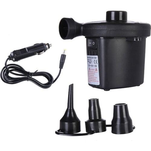 CARPRIE Car Inflatable Pump Electric Air Pump 12V Car Boat Electric Blower Pump With 3 Nozzles For Car Camping Life Buoy Boat