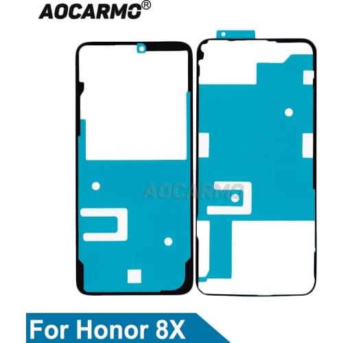Aocarmo For Huawei Honor 8X Front LCD Adhesive & Back Cover Rear Door Sticker Glue Tape Replacement Parts