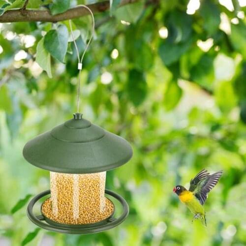 2 Pack Wild Bird Feeder with S Hook Outside Hanging Bird Feeder with Roof Gazebo Bird Feeders for Garden Yard