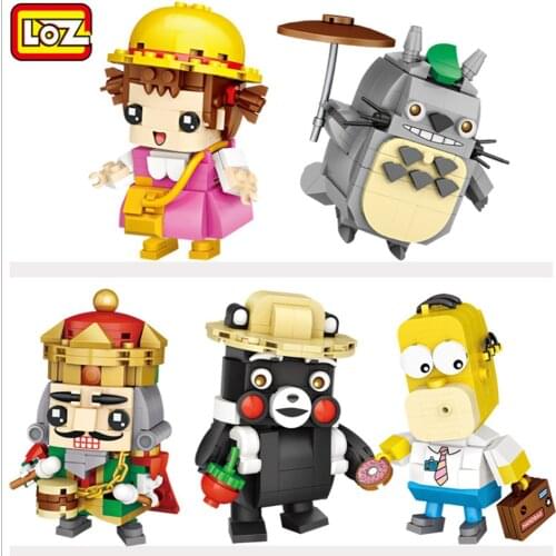 LOZ Mini Blocks Qute Cartoon Kumamon Model Educational Toy Small Anime Brinquedos Kids Building Bricks Girl Gifts 1463