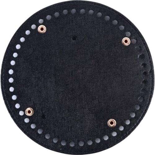 New DIY Shoulder Crossbody Bags Accessories Round Leather Bottom With Holes Rivet For Knitting Bag Handbag