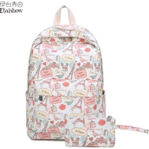 New Floral Print Women Backpack 2018 Brands Computer Backpacks School Bags For Teenage Girls Mochila Escolar