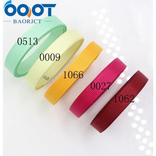 OOOT BAORJCT J-18515-L10MM 10 yards 10mm Solid Color Ribbons Thermal transfer Printed grosgrain Wedding Accessories DIY material