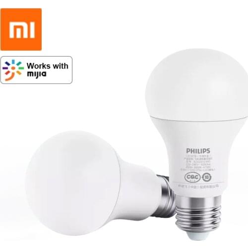 Original Xiaomi Smart LED Bulb Ball Lamp WiFi Remote Control by Xiaomi Mi Home APP Standard E27 Bulb 6.5W 0.1A