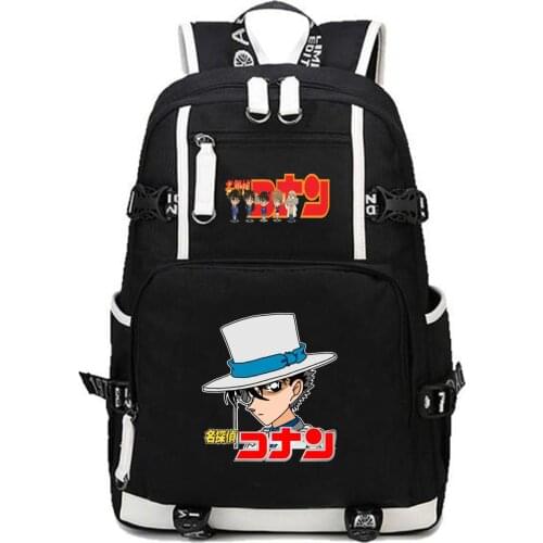Hot Anime Detective Conan backpack Mochila Bags Students book Rucksack Mochila men women Travel Package Canvas Printing Backpack