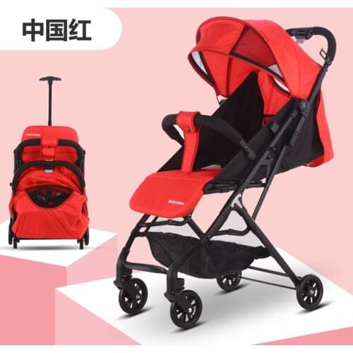 Artfunning Portable foldable baby stroller can sit and recline baby umbrella car shock absorber child trolley free Shipping