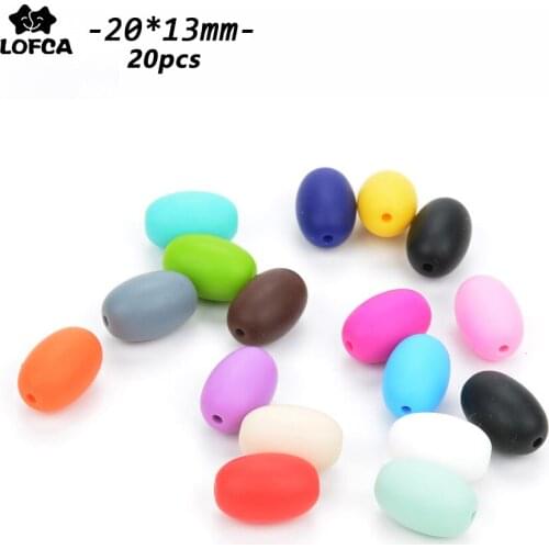 LOFCA 20pcs Grape Silicone Beads Teething Teether Baby Pearl Toy For DIY Necklace Pacifier Clip Bracelet Chew Jewelry BPA Free