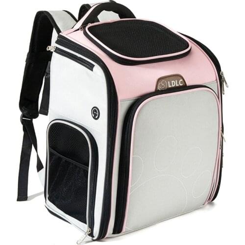 Expandable Cat Carrier Backpack Large Capacity Puppy Dog Breathable Carrier Bags Small Pet Scalable Outdoor Carrying Bagpacks