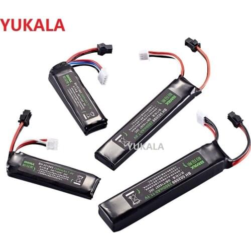SM plug 7.4V/11.1V2000mAH/2800mAH 30c Li-ion battery for Electric Toys water bullet Gun