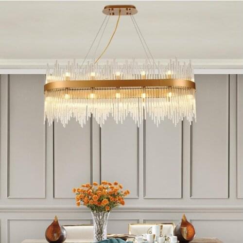 Modern K9 crystal chandeliers Lighting For Living room Bar restaurant Decoration lights lustre suspension modern lamp