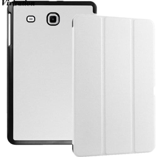 Hot New Tablet Cover Case For Samsung Galaxy Tab E 9.6 Inch T560 T561 SM-T560 SM-T561 Leather White Netbook PC Case Shell Skin