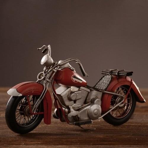 Vintage motor model hand made retro motorcycle home luxury furnishing decoration metal craft Creative home soft decoration