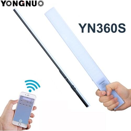 YONGNUO YN360S YN360 Ultra-thin Handheld Ice Stick LED Video Light White 5500K Phone App Control LED Fill Lighting Stick+Parts