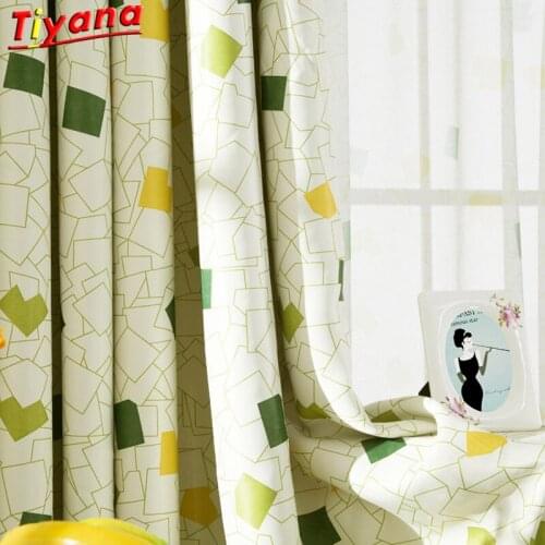 Catcher in the rye The small squares pattern for young youth art printed curtain and tulle of the bedroom living room WP343 *30