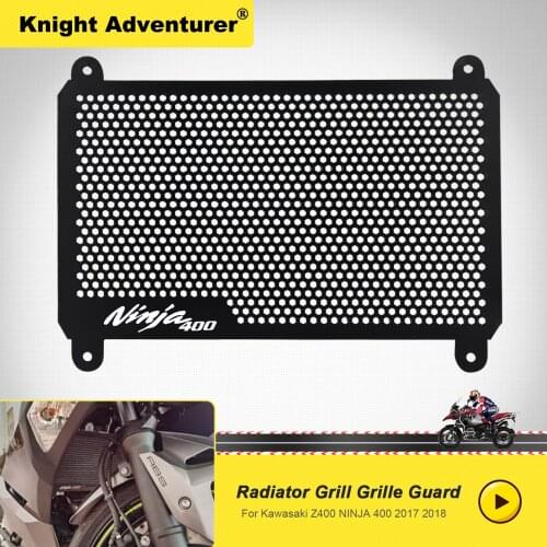 For KAWASAKI NINJA 400 NINJA400 Z400 z400 2017 2018 Motorcycle Radiator Cover Grill Guard Stainless Steel Protection