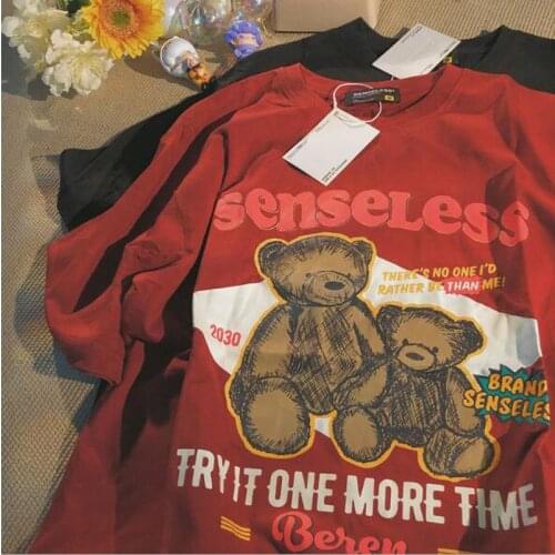 European American Style Women T shirt High Quality Print Short Sleeve Round Neck Tshirt Woman Casual Loose Female T-shirt