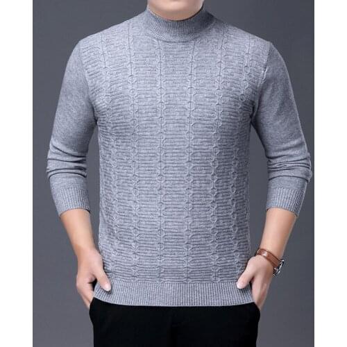 Winter Turtleneck Men Sweater Christmas Male Sweater Pullover Turtle Neck Men Jumper Brand White Men Casual Knitwear Pull Homme