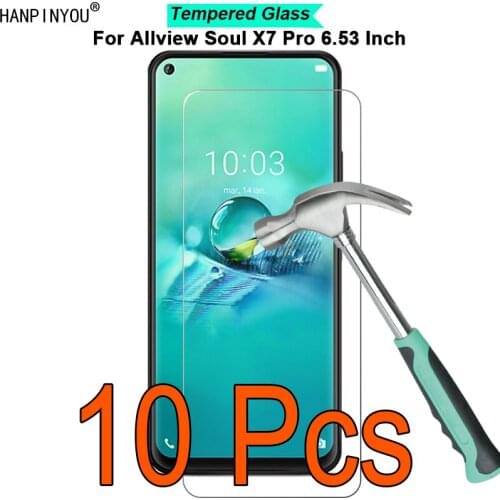 10 Pcs/Lot For Allview Soul X7 Pro 6.53" 9H Hardness 2.5D Ultra-thin Toughened Tempered Glass Film Screen Protector Guard