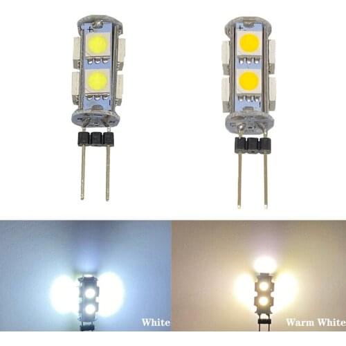 10PCS G4 LED 12V 5050 9SMD 13SMD 9 13 SMD for Car Clearance Lights Reading Light Indoor Lighting Lamp Warm White Corn Bulb 12V