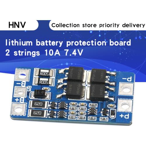 2S 10A 7.4V 18650 lithium battery protection board 8.4V balanced function/overcharged protection Good
