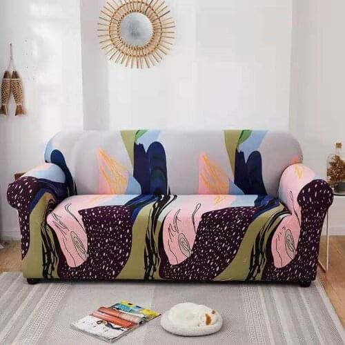 Abstract Sofa Cover Elastic Sofa Cover for Living Room Modern Sectional Corner Sofa Slipcover Armchair Couch Cover 1/2/3/4seater