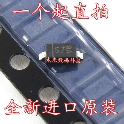 BAT42W-7-F printing S7 SOD123 Schottky diode 30V 200mW SMD Transistor BAT750TA Silkscreen 1G1 SOT-23 BAV16S92-7 SOD-923 switchin