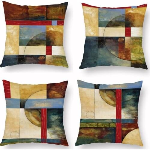 Color Abstract Pillow Case Cushion Cover Home Bed Sofa Car Decor Pillowcase ​For Couch Living Room Car 45X45CM