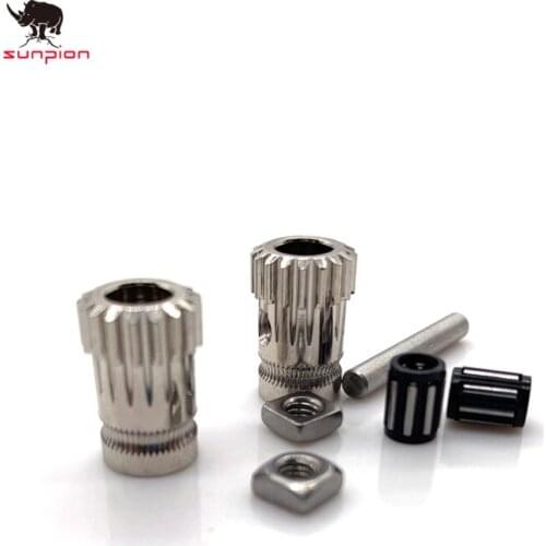 3d Printer parts Drivegear kit dual drive gear extruder kit Cloned Btech Dual Gears Prusa i3 Steel Pulleys Kit Gears Extrusion