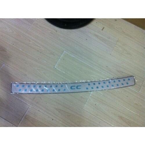 For Volkswagen CC 2010-2015 Stainless Steel Rear Bumper Protector Sill Trunk Guard Cover Trim Car styling